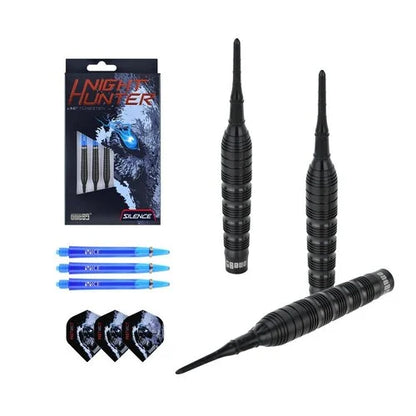 One80 Night Hunter Silence 18 gram 90% Tungsten Soft Tip Dart Set