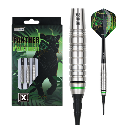 One80 Panther-X 16 gram 80% Tungsten Soft Tip Dart Set