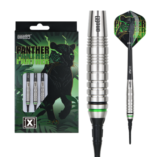 One80 Panther-X 16 gram 80% Tungsten Soft Tip Dart Set