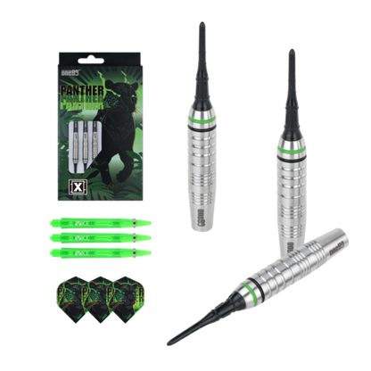 One80 Panther-X 16 gram 80% Tungsten Soft Tip Dart Set