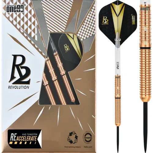 One80 R2 Interchange RE-Accelerate 24 gram 90% Tungsten Steel Tip Dart Set