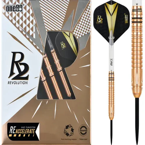 One80 R2 Interchange RE-Energizer 23 gram 90% Tungsten Steel Tip Dart Set