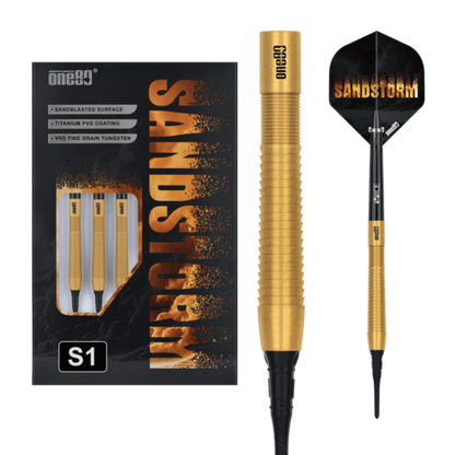 One80 Sandstorm 01 18 gram 90% Tungsten Soft Tip Dart Set