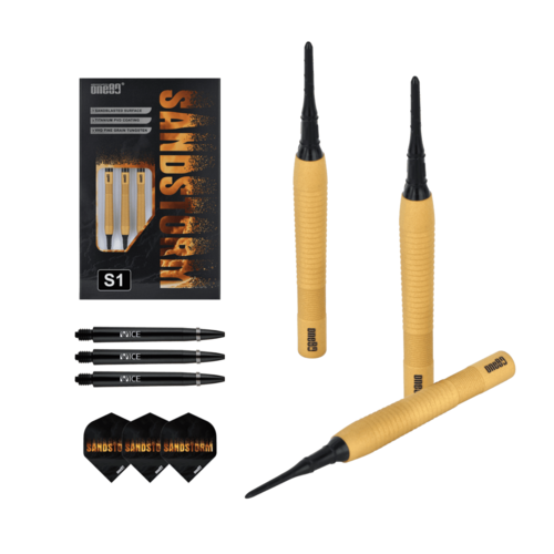One80 Sandstorm 01 18 gram 90% Tungsten Soft Tip Dart Set