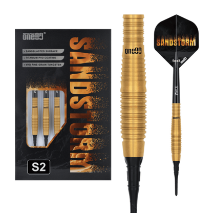 One80 Sandstorm 02 18 gram 90% Tungsten Soft Tip Dart Set