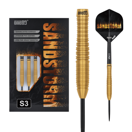 One80 Sandstorm 03 25 gram 90% Tungsten Steel Tip Dart Set
