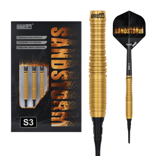 One80 Sandstorm 03 18 gram 90% Tungsten Soft Tip Dart Set