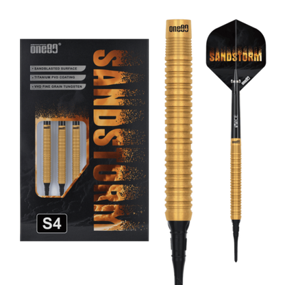 One80 Sandstorm 04 18 gram 90% Tungsten Soft Tip Dart Set