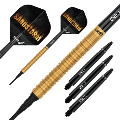 One80 Sandstorm 04 18 gram 90% Tungsten Soft Tip Dart Set