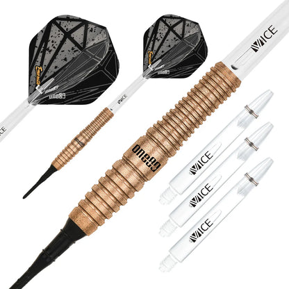 One80 Emorite 01 Rose Gold 20 gram 90% Tungsten Soft Tip Dart Set