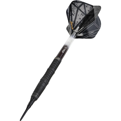 One80 Emorite 03 Black 20 gram 90% Tungsten Soft Tip Dart Set