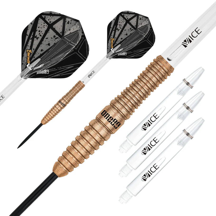 One80 Emorite 01 Rose Gold 23 gram 90% Tungsten Steel Tip Dart Set