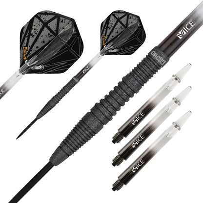 One80 Emorite 03 Black 24 gram 90% Tungsten Steel Tip Dart Set