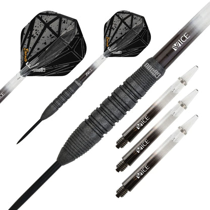 One80 Emorite 04 Black 25 gram 90% Tungsten Steel Tip Dart Set
