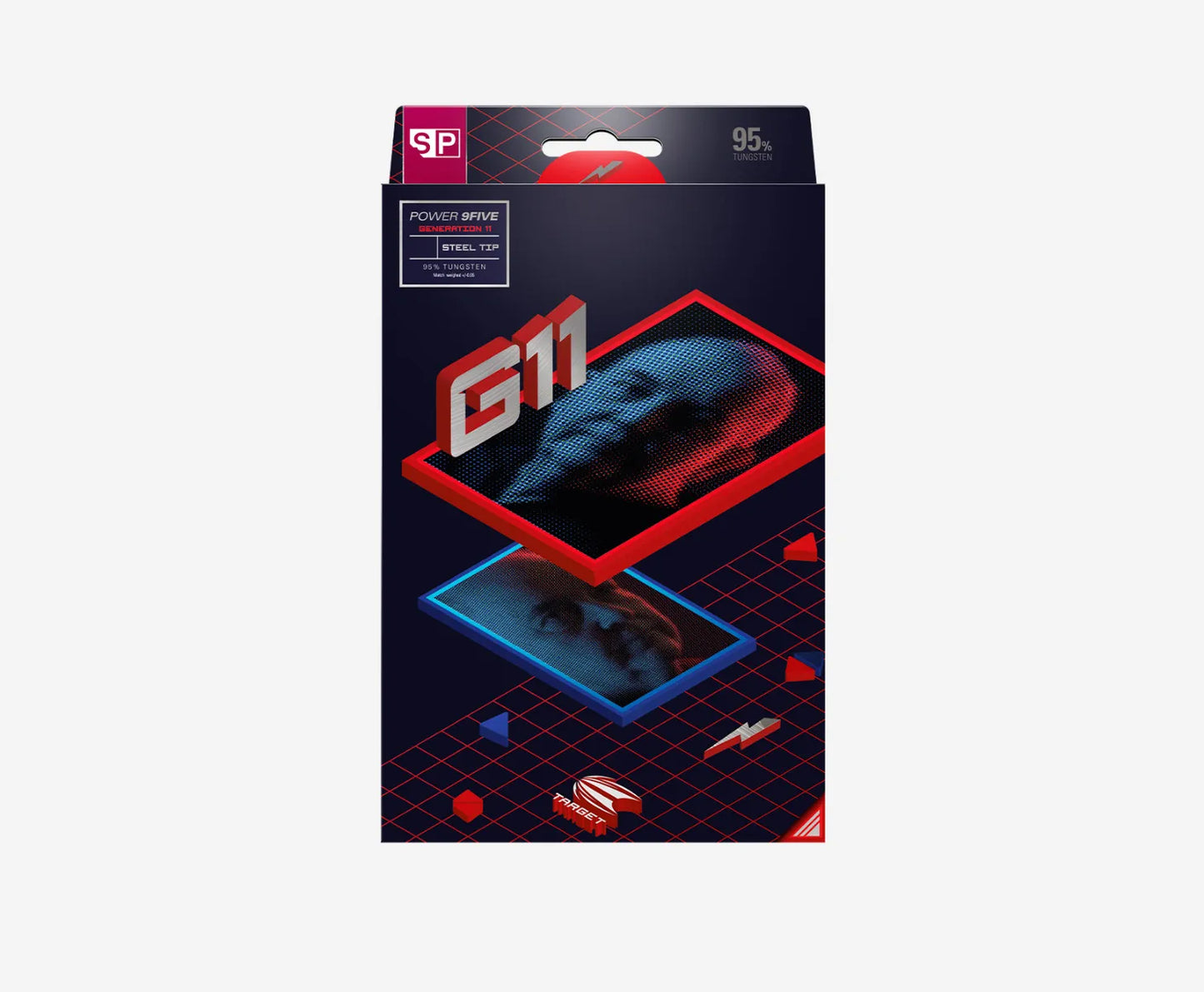 Target Phil Taylor Raw Power G11 SP Swiss Point Steel Tip Darts 95% Tungsten 24g