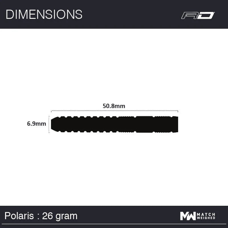 Red Dragon Polaris Steel Tip 26 gram 90% Tungsten