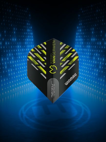 Prism Alpha MvG (Michael Van Gerwen) Black, Green & Grey Chevron Extra Thick