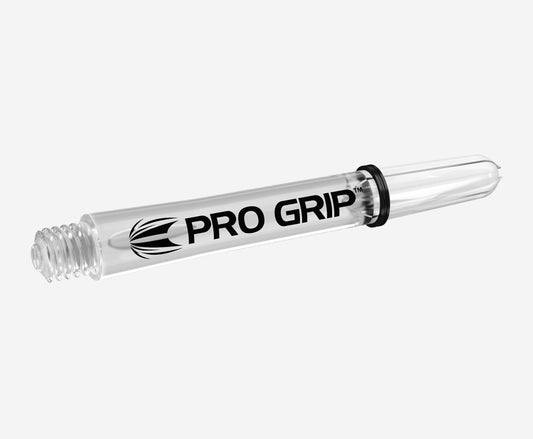 Target Pro Grip Nylon Dart Shafts - Short Clear (3 Sets)
