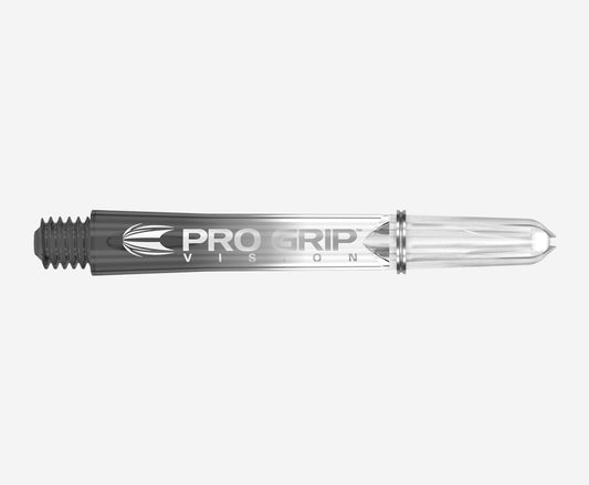 Target Pro Grip Vision Dart Shafts Intermediate Clear Black (3 Sets)