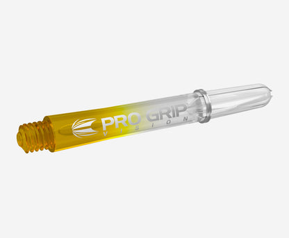 Target Pro Grip Vision Dart Shafts Medium Clear Yellow (3 Sets)