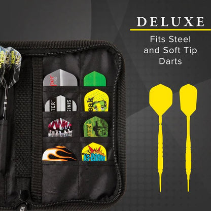 Casemaster Deluxe Black Nylon Dart Case