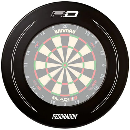 Red Dragon Branded Black Dartboard Surround