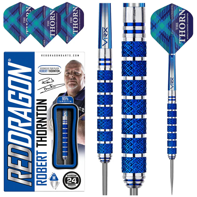 Red Dragon Robert Thornton - Seniors World Champion Cobalt SE 24 gram Steel Tip 95% Tungsten