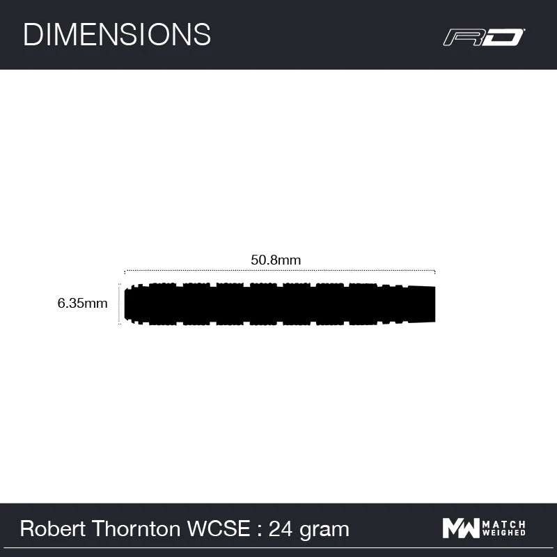 Red Dragon Robert Thornton - Seniors World Champion Cobalt SE 24 gram Steel Tip 95% Tungsten