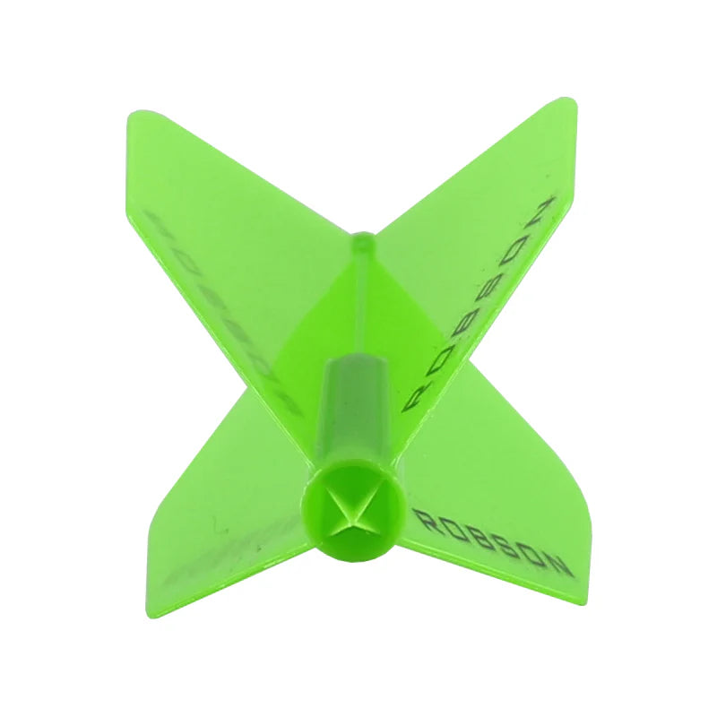 Robson Plus Dart Flights - Shape Lime Green