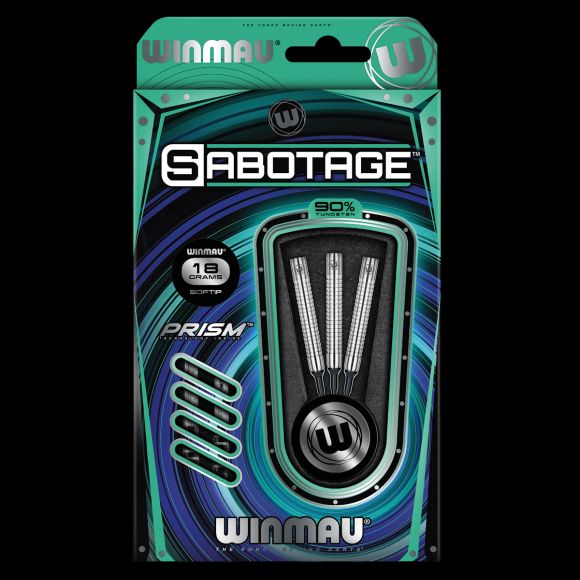 Winmau Sabotage 18 gram 90% Tungsten alloy SOFT TIP