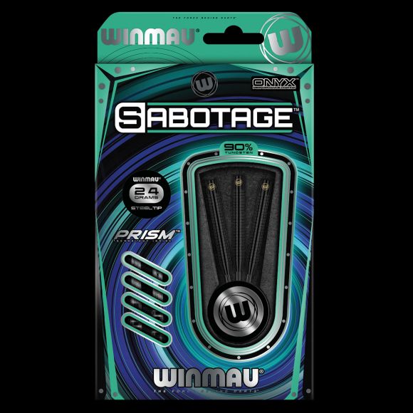 Winmau Sabotage Onyx 24 gram 90% Tungsten alloy