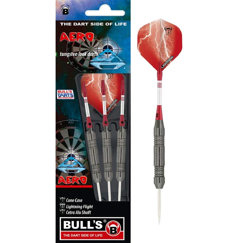 BULL'S Aero 22 gram Brass Steel Tip Dart Set