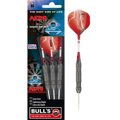 BULL'S Aero 22 gram Brass Steel Tip Dart Set