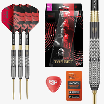 Target Stephen Bunting G5 Void Swiss Point Steel Tip Darts - 25gm