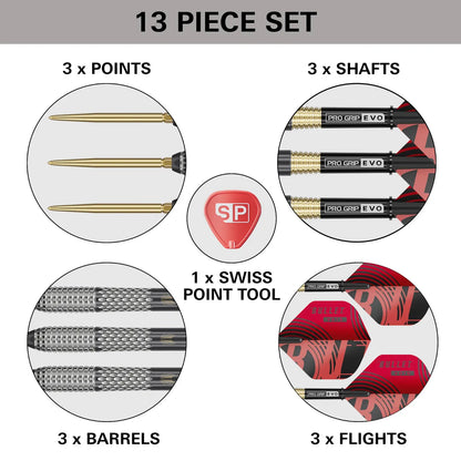 Target Stephen Bunting G5 Void Swiss Point Steel Tip Darts - 25gm