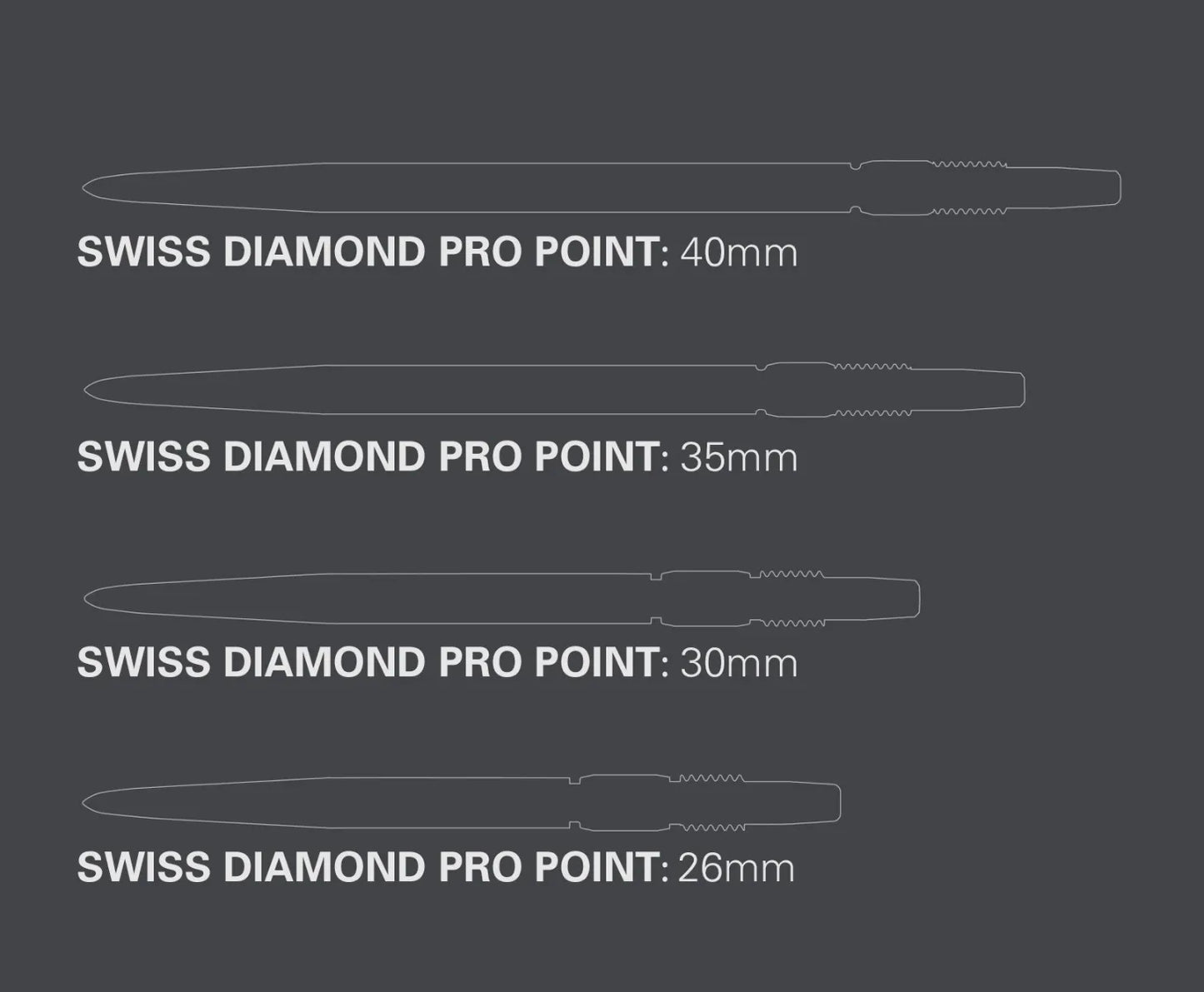 Target Swiss Diamond Pro Steel Point - Black 30mm