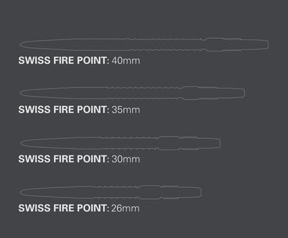 Target Swiss Fire Point Steel Point - Silver 40mm