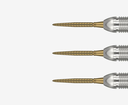 Target Swiss Storm Quartz Steel Point - Gold 30mm