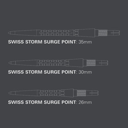 Target Swiss Storm Surge Point - Silver 26mm