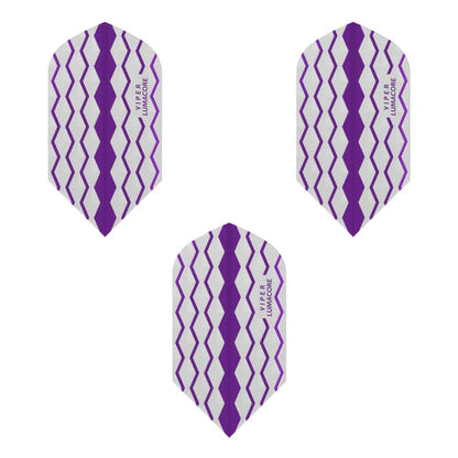 Viper V-100 Flights Lumacore Slim Purple/White Dart Flights