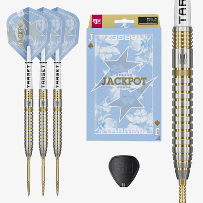 Target Adrian Lewis (Jackpot) Showdown Swiss Point 95% Tungsten Steel Tip Darts - 25gm