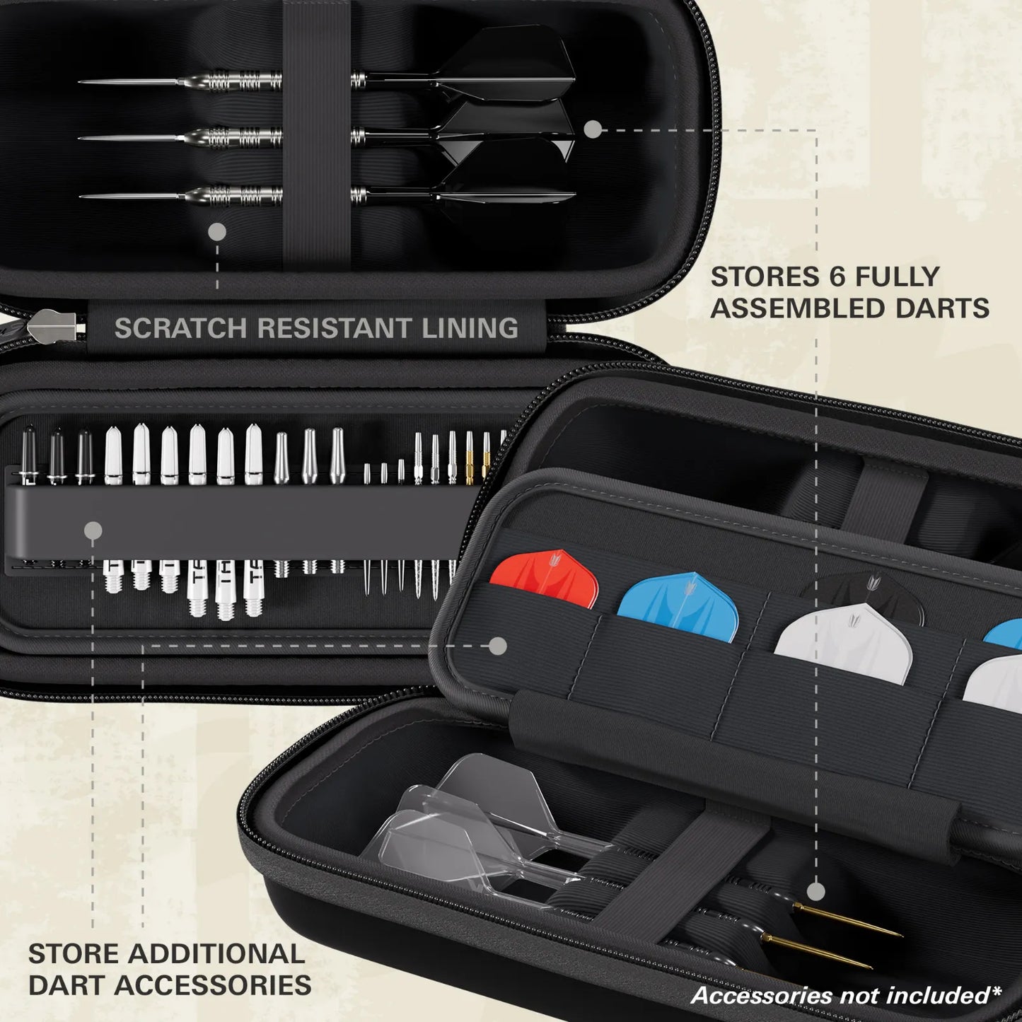 Target Target BOA Dart Case - Navy/Dark Gray