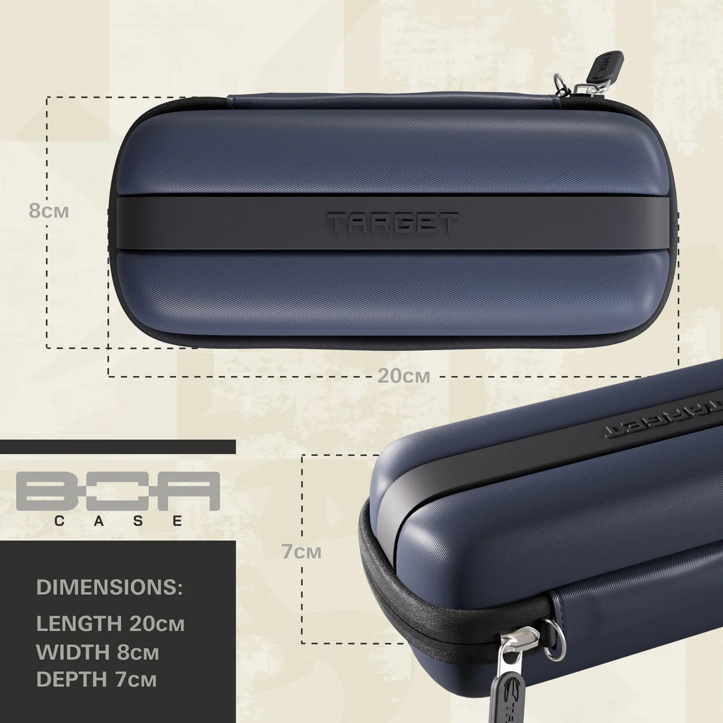 Target Target BOA Dart Case - Navy/Dark Gray