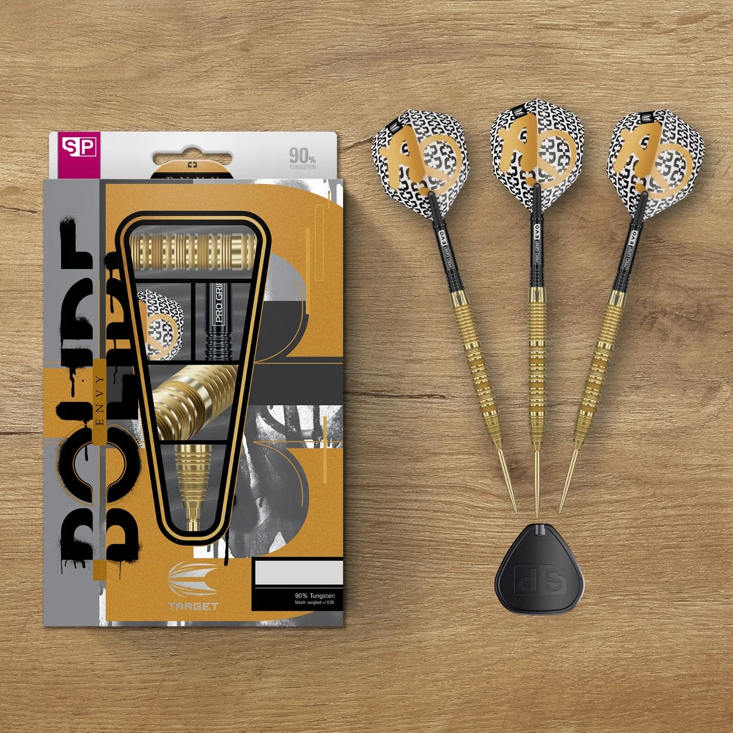 Target Bolide Envy 01 Swiss Point Steel Tip Darts 90% Tungsten 22g