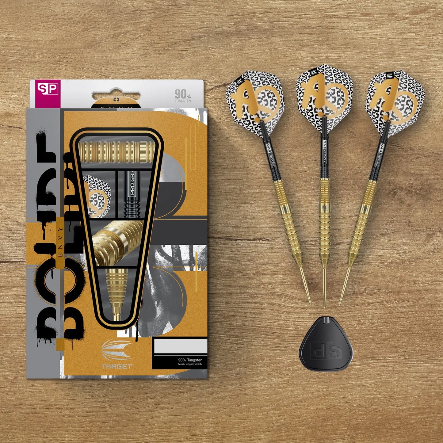 Target Bolide Envy 02 Swiss Point Steel Tip Darts 90% Tungsten 22g