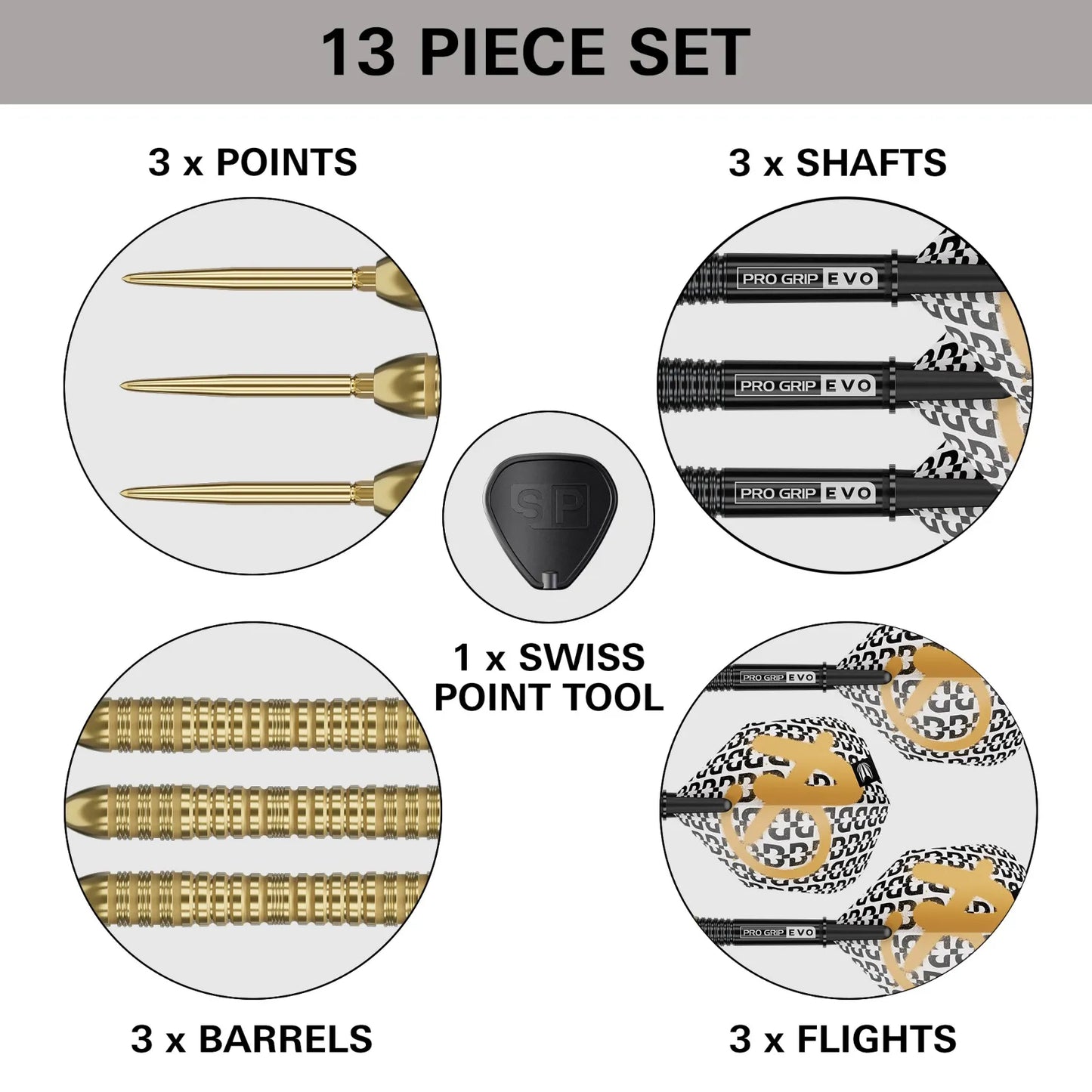 Target Bolide Envy 04 Swiss Point Steel Tip Darts 90% Tungsten 21g