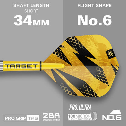 Target Buzz 11 Soft Tip Darts 90% Tungsten 20g