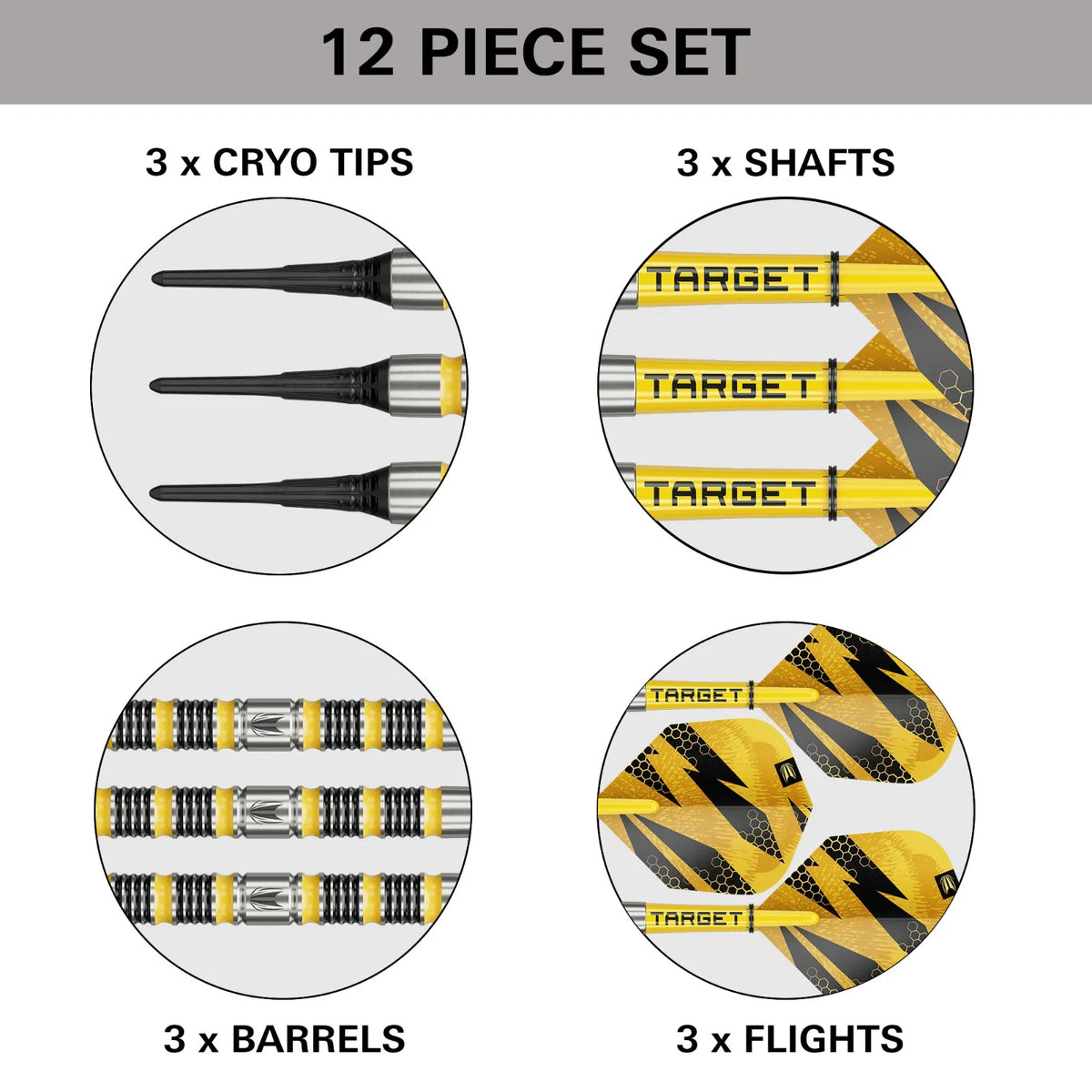 Target Buzz 11 Soft Tip Darts 90% Tungsten 20g