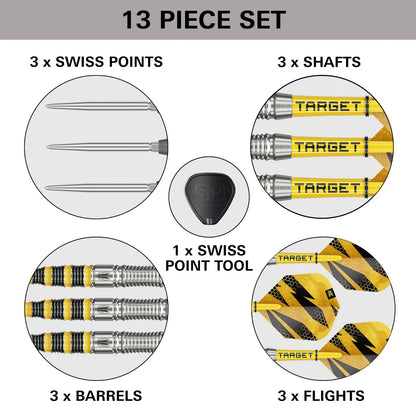Target Buzz 03 Swiss Point Steel Tip Darts 90% Tungsten 25g