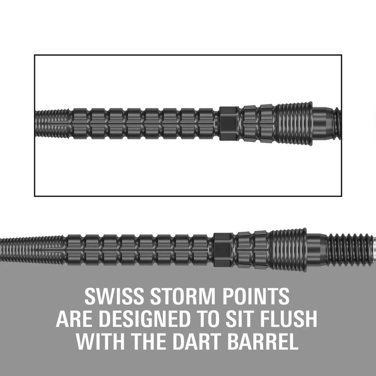 Target Swiss Storm Chrono Steel Point - Black 35mm